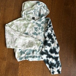 Zella Girls TieDye Crop Sweatshirt w hood Size XL (14/16)